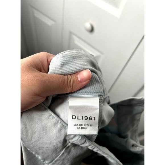 DL1961 Susie Paper Bag High Rise Light Wash Blue Denim Jeans Women's Size 27 - Picture 15 of 16